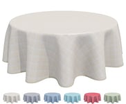 Home Direct Nappe Toile cirée PVC Ronde 160 cm Beige