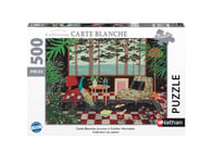 Puzzle 500 pièces Nathan Intérieur au paon Yukiko Noritake Collection Carte blanche