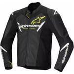 Mc-Jacka alpinestars - Mc jacka faster v3 airflow läder svart fluorescerande gul vit 50