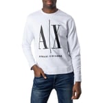 Armani Exchange Men's Icon Project Sweatshirt, White, L UK