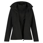 Regatta Kingsley 3 in 1 Jacket Veste, Noir (intérieur Noir/Noir), 46 Femme