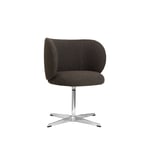 Ferm Living - Rico Dining Chair - Swivel - Hallingdal 376 - Spisestoler - Brun - Metall/Tre/Tekstilmateriale/Skum