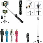 Bluetooth Selfie Stick Tripod Remote Extendable Monopod For Mobile Phone Yy Uk