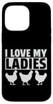 Coque pour iPhone 14 Pro Max Appel à tous les amateurs de poulet : Chicken Lover is Fun