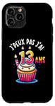 Coque pour iPhone 11 Pro Je Peux Pas J'ai 13 Ans Anniversaire Enfant Humour Drole