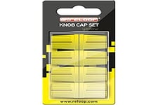 Reloop Knob Cap Set yellow - 8 Knob Caps, revêtement en caoutchouc pour une meilleure prise en main, compatible avec de nombreux mixeurs et contrôleurs pour DJ, jaune