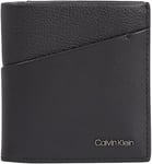 Calvin Klein Diagonal Trifold 6CC W/Coin K50K510606, Portefeuilles Homme, Noir (CK Black), OS