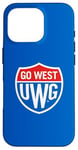 Coque pour iPhone 16 Pro University of West Georgia UWG Wolves Go West Shield Logo