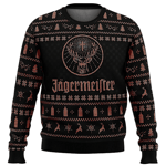 Jagermeister Ful Ugly Christmas Sweater Tröja Herrar 3D Sweatshirt Toppar 2 2 S