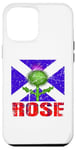 Coque pour iPhone 12 Pro Max Clan Rose Tartan Nom de famille écossais Scotland Pride