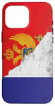 Coque pour iPhone 16 Pro Max Drapeaux France et Monténégro - Monténégrin français