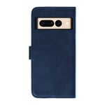 Case for Google Pixel 7 Pro Folio Dual Magnetic Tab Card-holder Navy