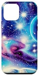 iPhone 12 mini Book Galaxy Star Stars Pattern Print Case