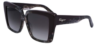 Lunettes de Soleil Salvatore Ferragamo SF1060S Grey Marble/Grey 55/14/140 femme