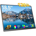 UPERFECT Portable Monitor 18.5 Inch Portable Monitor 1080P FHD IPS Screen 100% sRGB 300Nit Matte Monitor with Mini HDMI &Type-C Port, Second Monitor for Laptop/PC/Phone/Xbox/PS3/4/5