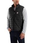 Carhartt Men's Rain Defender Relaxed Fit Lightweight Insulated Vest, Black, S