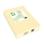 1 Ream Of 500 Sheets Q-Connect Coloured A4 Copier Paper 80gsm Cream Ream 24h Del