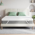 Novilla Surmatelas 180x200 CM, Matelas en Mousse à Mémoire de Forme en Gel, 10CM, avec Design Antidérapant et Certification de Sécurité, Mousse Thermostatique Froide, Housse Lavable