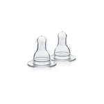 Medela Medium Flow Breast Milk Bottle Teats - Pack of 2 BPA-Free Spare Teats Made for Use with Medela Baby Bottles