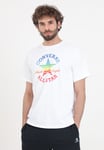 CONVERSE T-Shirt Blanc Manche Courte T-Shirt Hommes Blanc Imprimé Logo