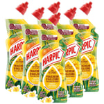 HARPIC Lot de 6 Gels WC - Nettoyant Fraicheur d'Ailleurs Parfum Fruits Exotiques 750 ml