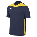 Nike FD7430-410 M NK DF PRK DRB IV JSY SS Sweatshirt Men's Midnight Navy/Tour Yellow/White Size XXL