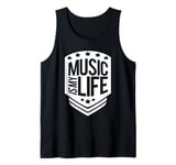 Music Is My Life Sounds Listening Melody Beats Vibes Lover Tank Top