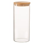 Glass Storage Jar with Wooden Lid 2 Litre