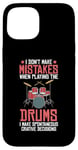 Coque pour iPhone 15 Drums Instrument Funny Playing Musical Leçon