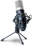 Fessional Mpm-1000 - Micro Studio À Condensateur Xlr Avec Pied De Bureau Et Câble Pour Le Podcast, Le Streaming, Le Chant, Le Télétravail Et Le Gaming