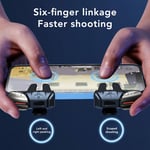 Mobile Gaming Trigger 6 Finger Linkage Game Controller For Phones Sensitive Hot