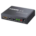 NÖRDIC HDMI 2.0 ARC 4K 60Hz HDR Extractor Yuv4: 4: 4 HDMI-inngang til HDMI, SPDIF, R / L og AUX Output ARC-omformer