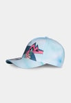 NINTENDO POKEMON DRAGAPULT PRINT BLUE TIE DYE ADJUSTABLE BASEBALL CAP HAT