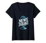 Womens Anchorman Squad Journalist Broadcast - News Anchorman V-Neck T-Shirt