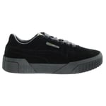 Puma Cali Black Womens Trainers Velvet - Size UK 4