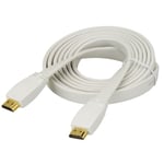 Connectech Hdmi Ultra Flat. 3M. Hvid