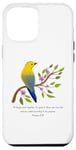 Coque pour iPhone 12 Pro Max Romans 8:28 All Things Verse de la Bible avec motif fleur et oiseau