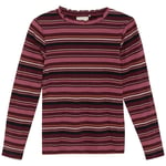 Minymo Randig långärmad t-shirt Tawny Port | Brun | 122 cm