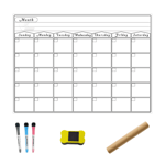 A3 Magnetic Monthly Planner Whiteboard-kalender Kylskåpsmagnet raderbart meddelande