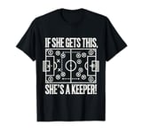 Soccer Goalie Art Soccer Coach Gifts for Men Soccer Gag Game T-Shirt