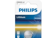 Philips Minicells Batteri Cr1632/00B, Engångsbatteri, Cr1632, Litium, 3 V, 1 Styck, 120 Mah