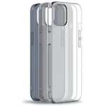 Myway Pack of 3 cases for iPhone 13 Soft, Transparent