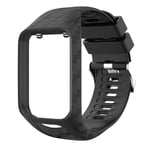 TomTom Runner 3 / Golfer 2 radium klockarmband i silikon - Svart