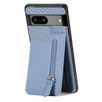 LEMAXELERS Coque Google Pixel 7A, Portefeuille Etui Housse pour Google Pixel 7A Coque PU Cuir Flip Étui à Rabat et Folio Clapet zippé Wallet Couverture pour Google Pixel 7A,SD XW Blue