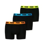 Puma Kalsonger 3P Men Everyday Boxer Svart/Orange bomull Medium Herr