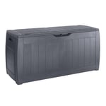 Coffre De Jardin 270l Résine Gris Anthracite Hollywood Keter - 1 Coffre