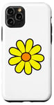 iPhone 11 Pro Happy Yellow Orange Daisy 60's 70s Retro Vintage Hippie Case