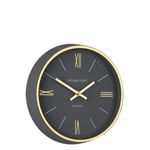 Thomas Kent 10'' Hampton Wall Clock Charcoal