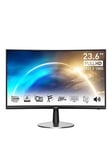 Msi Pro Mp2422C 23.6 Inch, Fhd, 100Hz, Amd Freesync Curved Monitor With Built In Speakers
