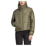 adidas Women's BSC Insulated Jacket, olive strata, M